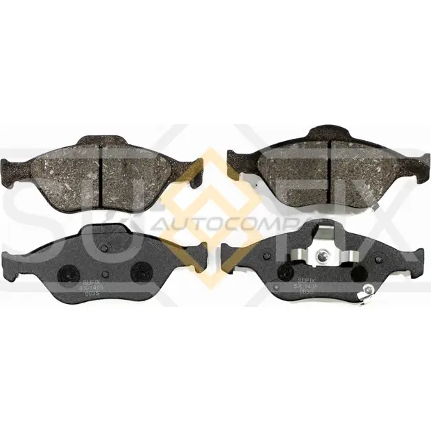 Дисковые тормозные колодки, передние SUFIX ZCM 06 SX-1498 1440885537