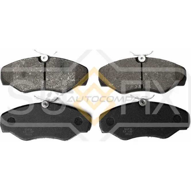 Дисковые тормозные колодки, передние SUFIX WE9TZ I5 1440885492 SX-1397