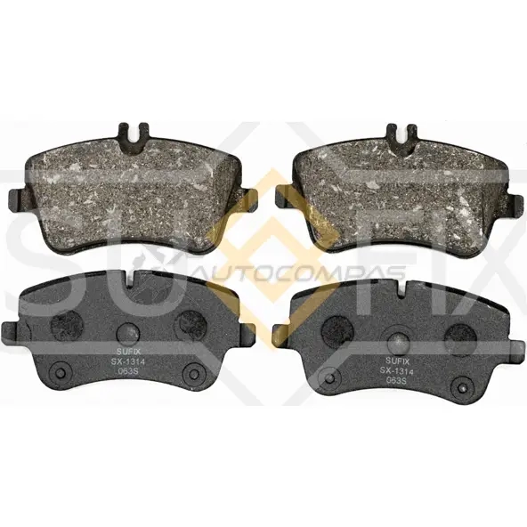 Дисковые тормозные колодки, передние SUFIX SX-1314 1440885402 6BU JOC