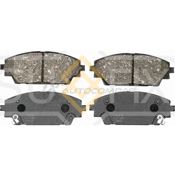 Дисковые тормозные колодки, передние SUFIX XG39V7 S SX-1281 1440885324