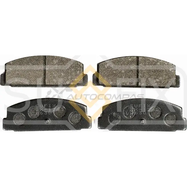 Дисковые тормозные колодки, задние SUFIX W0 ZJ0 1440884752 SX-1282