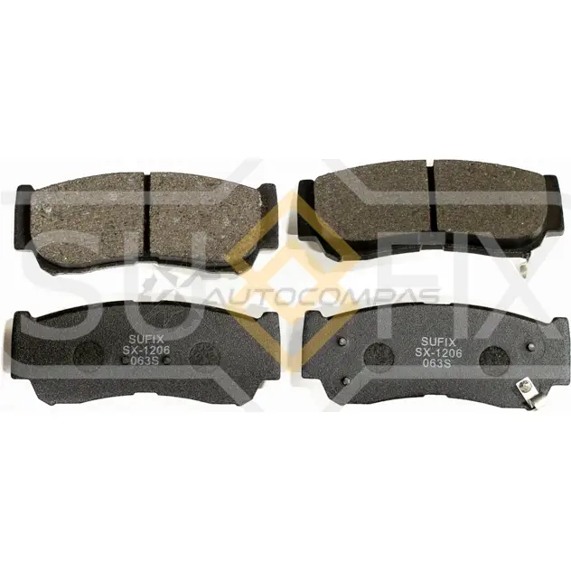 Дисковые тормозные колодки, задние SUFIX 1440884698 SX-1206 T7QT PFP