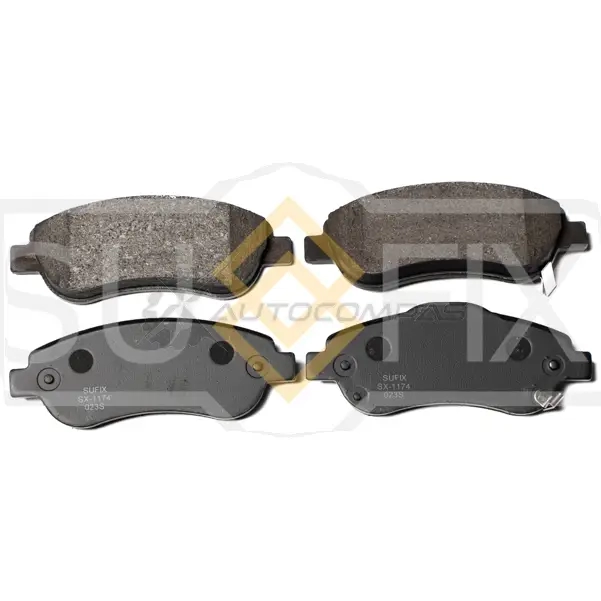 Дисковые тормозные колодки, передние SUFIX SX-1174 M H1S1I4 1440885270