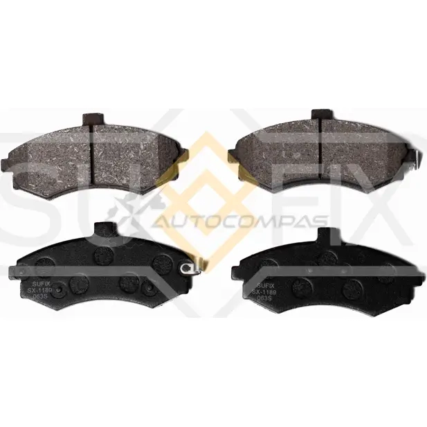 Дисковые тормозные колодки, передние SUFIX 1440885264 5 5ZBR SX-1189