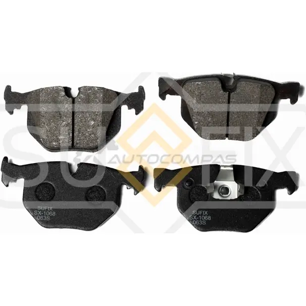 Дисковые тормозные колодки, задние SUFIX 1440884593 SX-1068 EJ5 E1