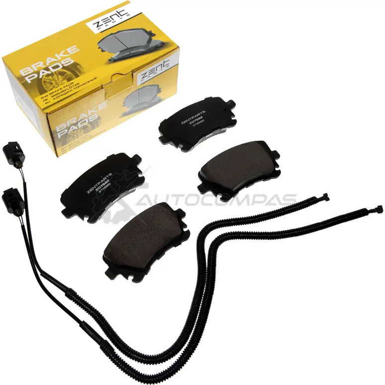 Тормозные колодки дисковые задние Audi A4 S4 Quattro 4.2 03-04 ZENTPARTS Z07522 1441245670 22Z LZF - Изображение 1