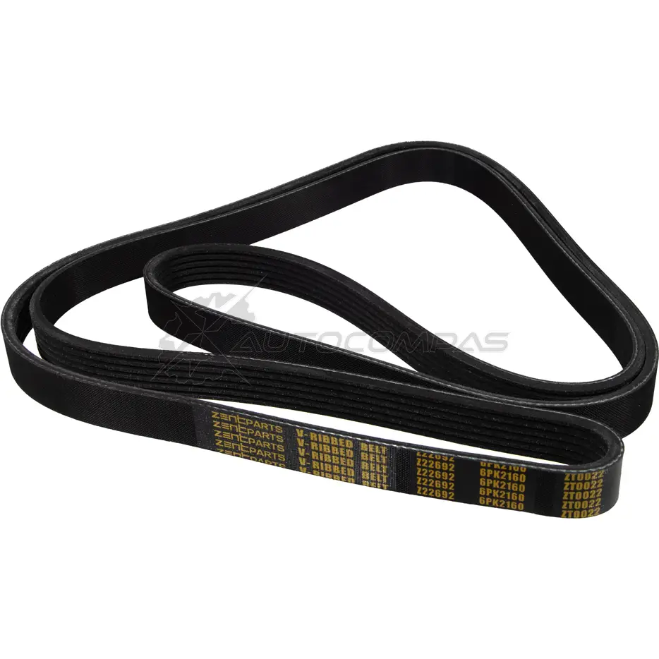 Ремень приводной поликлиновой 6PK2160 Mercedes W202 W210 1.8-2.32.0 CDi 95 ZENTPARTS 1441245946 Z22692 ZQJXL 6E - Изображение 1