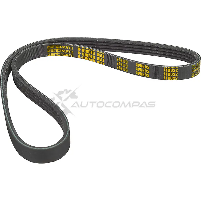 Ремень приводной поликлиновой 4PK805 Nissan Primera (P11) 1.6 96 ZENTPARTS SQ 1RY Z23123 1441246885 - Изображение 1