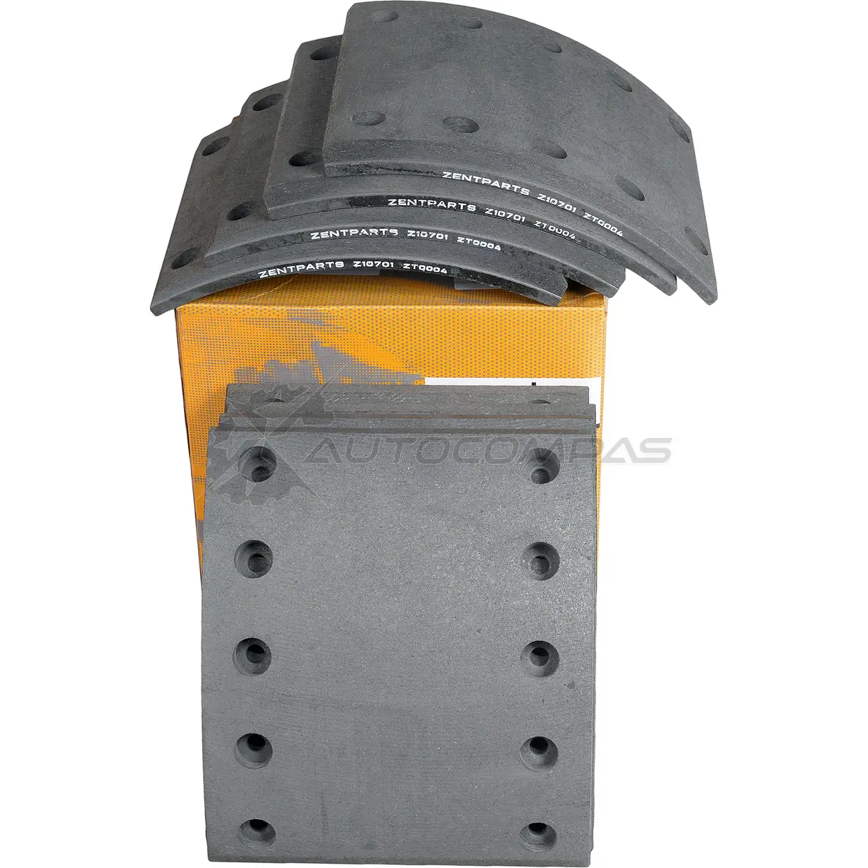 Накладки тормозной колодки STD 17.5-10.8 420x180(с заклепками 8x15 80) BPW. Daf. Freuhauf. Kass ZENTPARTS Z10701 1441246998 6IC1 G изображение 2