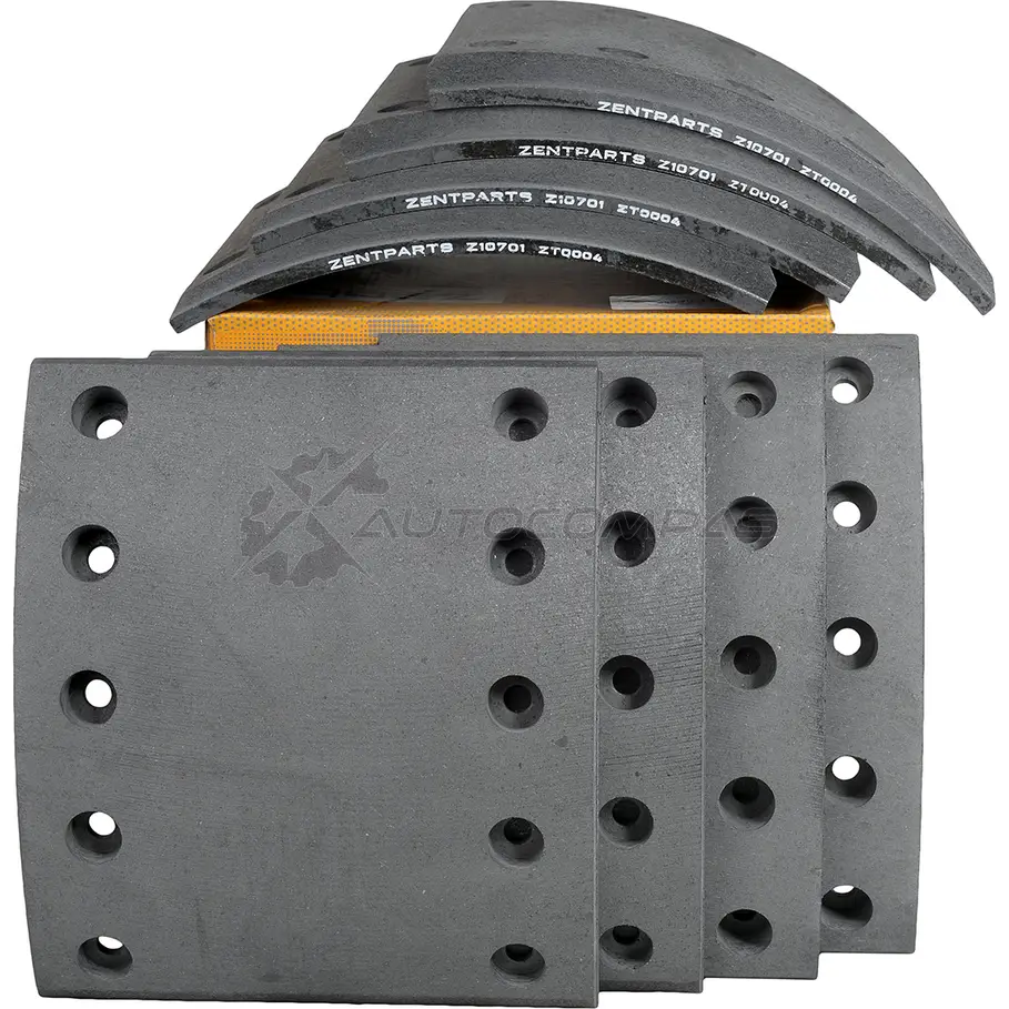 Накладки тормозной колодки STD 17.5-10.8 420x180(с заклепками 8x15 80) BPW. Daf. Freuhauf. Kass ZENTPARTS Z10701 1441246998 6IC1 G изображение 3