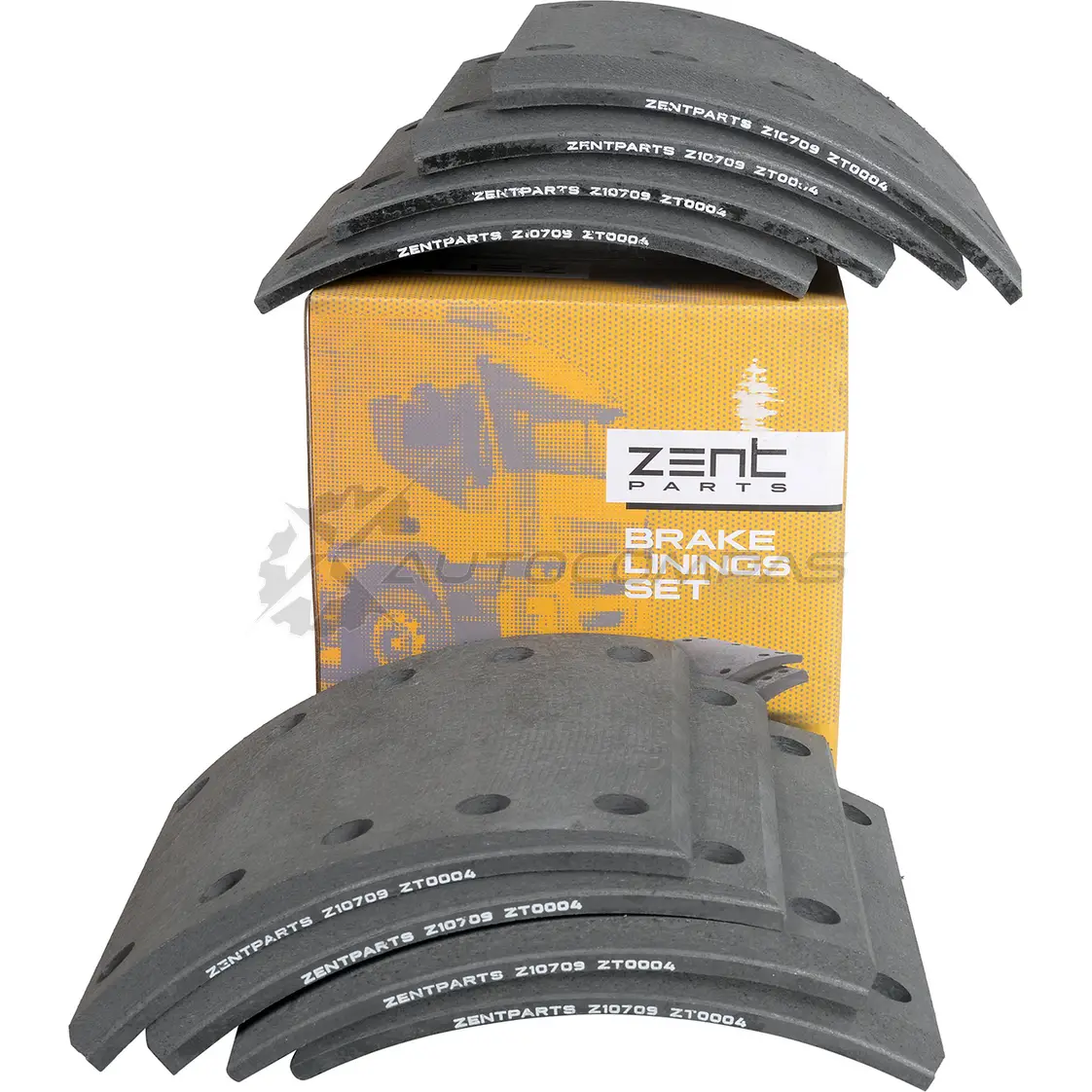 Накладки тормозной колодки STD 17.5-10.7(420x200(с заклепками 8x15 80) BPW ZENTPARTS Z10709 71 PC9EK 1441247030 - Изображение 1