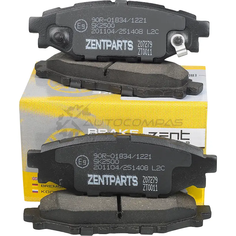 Тормозные колодки дисковые задние Subaru Legacy iV 2.0i2.5 i Outback 2.5i 03 ZENTPARTS MU 7VP79 1441248465 Z07279 изображение 2