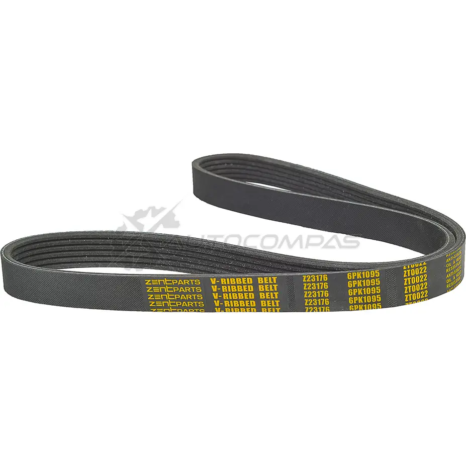 Ремень приводной поликлиновой 6PK1095 Volkswagen Polo 1.9 S Di 01 ZENTPARTS Z23176 JN2VEF 0 1441248608 - Изображение 1