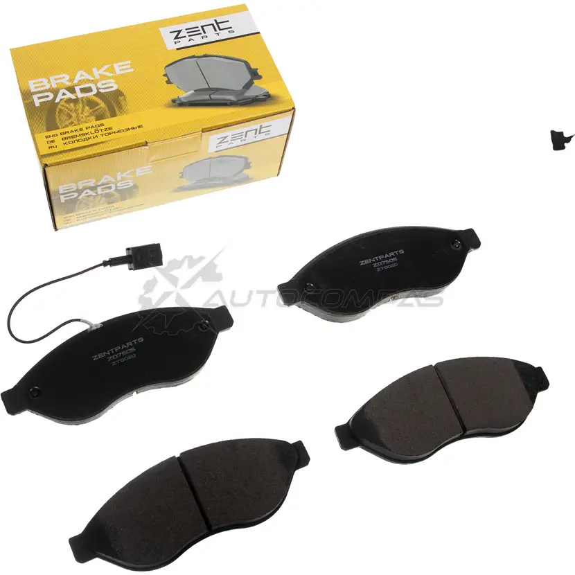 Тормозные колодки дисковые передние Citroen Jumper, Fiat Ducato, Peugeot Boxer 2.2 HDi 06 ZENTPARTS 9IKAJ Z Z07505 1441249258 - Изображение 1