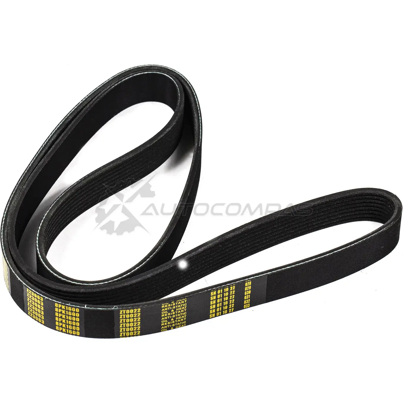 Ремень приводной поликлиновой 8PK1600 Mercedes A Xor, RVi ZENTPARTS F9JN ENQ 1441249778 Z23063 - Изображение 1
