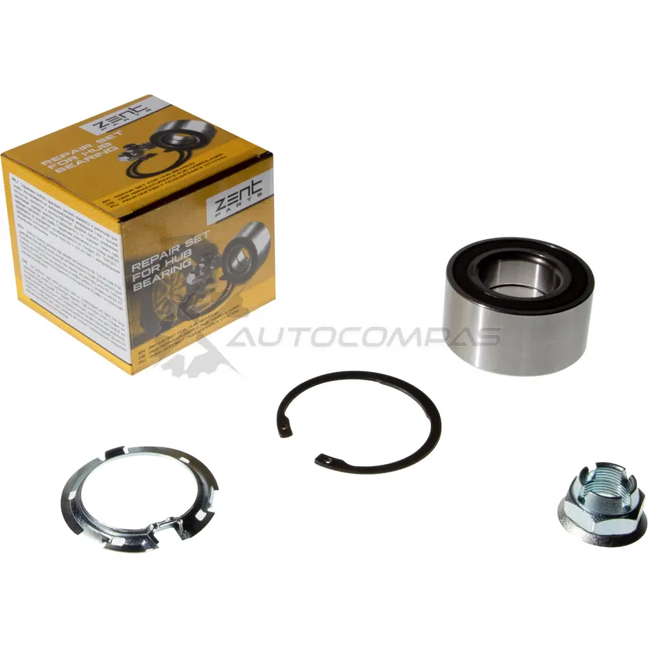 Комплект подшипника ступицы передней Nissan Micra K12 E ZENTPARTS Z21945 X0TH8 3P 1441249835 изображение 1