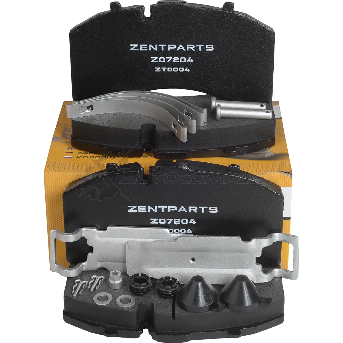 Тормозные колодки дисковые с ремкомплектом 210.8x108x30 S A F Knorr S K7 ZENTPARTS F35JU 28 1441250135 Z07204 - Изображение 1