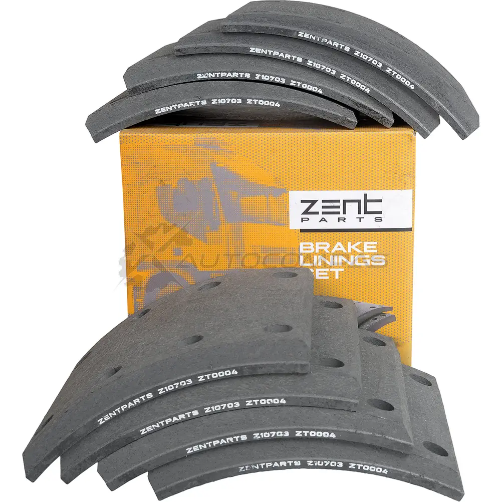 Накладки тормозной колодки STD 20.2-16.7 (420x178) (с заклепками 8x15 64) S A F ZENTPARTS 3TNU N 1441250412 Z10703 - Изображение 1