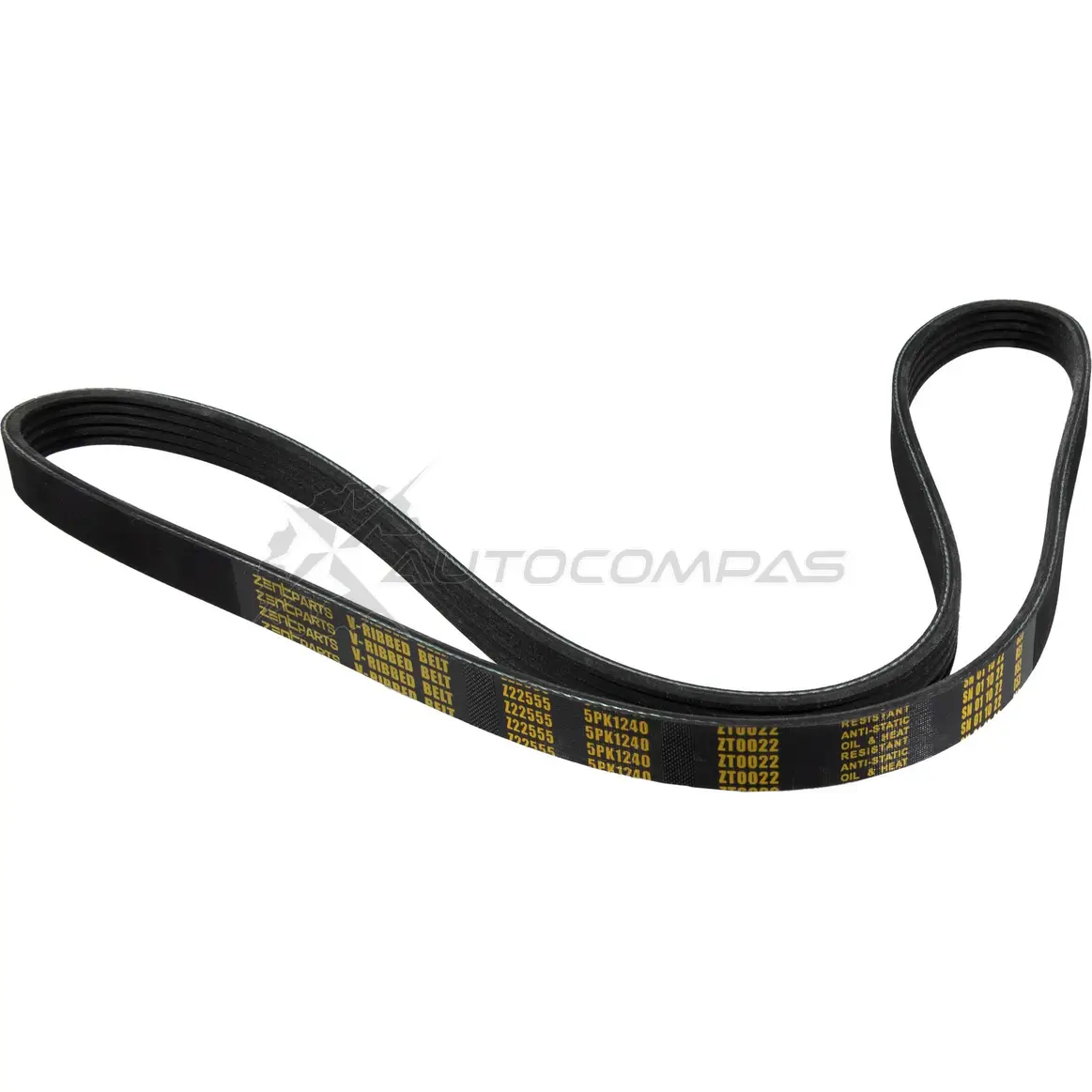 Ремень приводной поликлиновой 5PK1240 Toyota Avensis Verso 2.0 D 01 ZENTPARTS IRY6 H Z22555 1441250557 - Изображение 1