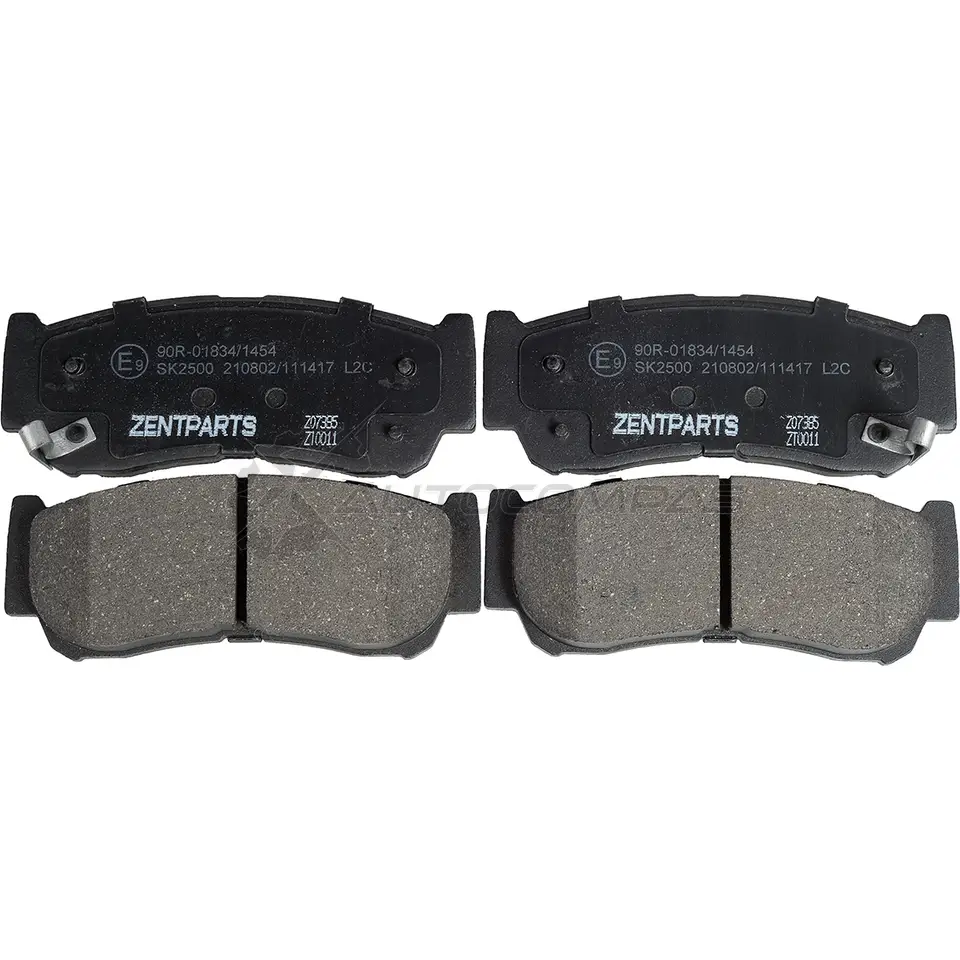Тормозные колодки дисковые задние Hyundai Santa Fe 2.72.2 CRDi 06 ZENTPARTS 1OH S2 Z07385 1441250753 - Изображение 1