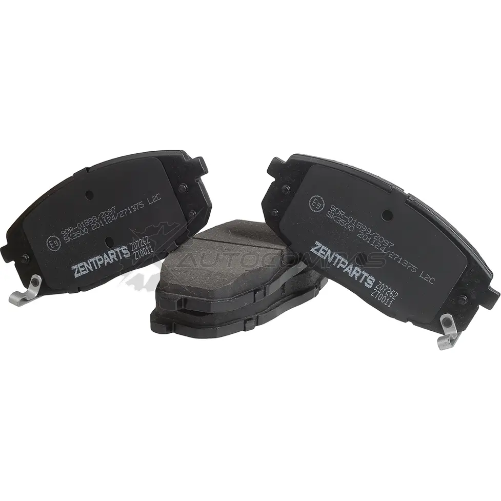 Тормозные колодки дисковые передние Hyundai Creta i30, Kia Carens Ceed 1.4-2.0 CRDi 0702 ZENTPARTS Z07262 1441250757 NSA 1I - Изображение 1