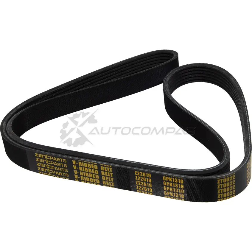 Ремень приводной поликлиновой 6PK1310 Fiat Punto Panda Doblo 1.3 J TD 03 ZENTPARTS Z22619 1441250800 98T 0V - Изображение 1