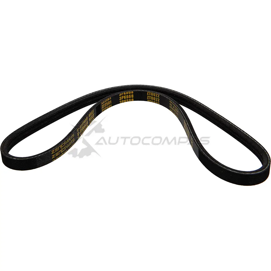 Ремень приводной поликлиновой 3PK668 Fiat Bravo Brava Palio 1.6 16 V 96 ZENTPARTS Z22501 R LJ0H 1441250871 - Изображение 1