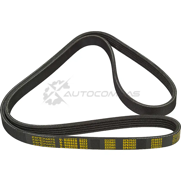 Ремень приводной поликлиновой 5PK1432 Audi A4 1.9 TDi 01, Volkswagen Passat 1.9 TDi 98 ZENTPARTS 1441250973 5 CPJ2KH Z22561 - Изображение 1