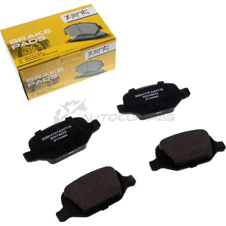 Тормозные колодки дисковые задние Fiat Punto 2 1.8i 16 V 130 H G T 99 Doblo 1.2i1.9 D J TD 02 ZENTPARTS Z07603 099NLB C 1441251029 - Изображение 1