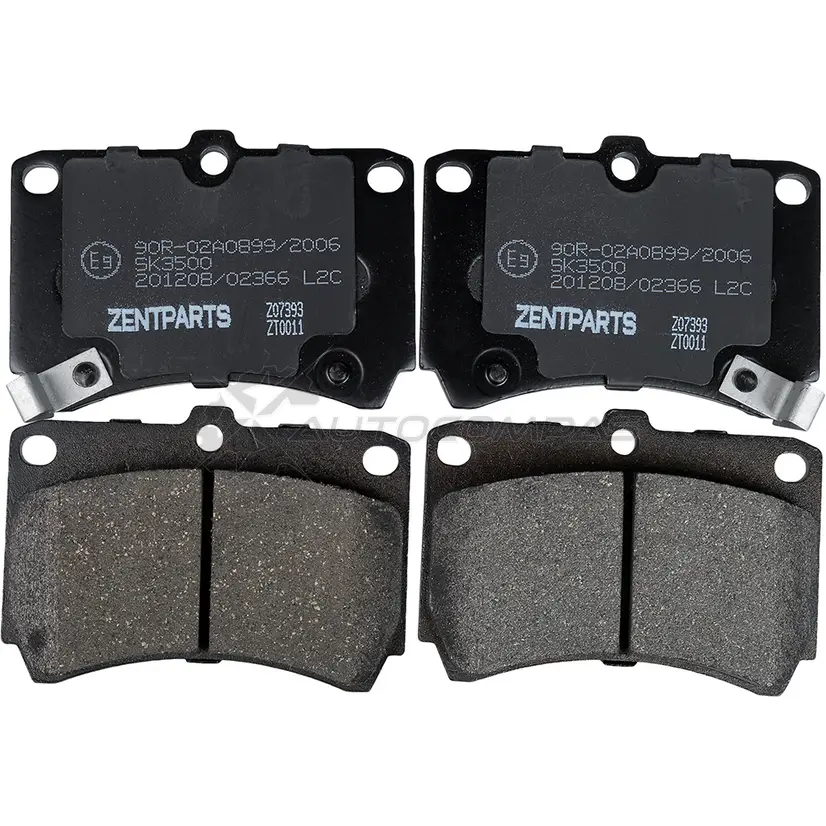 Тормозные колодки дисковые передние Mazda 1211.3 90- 1.3-1.81.7 D 89-98 ZENTPARTS 6 P1RQO 1441251994 Z07393 - Изображение 1