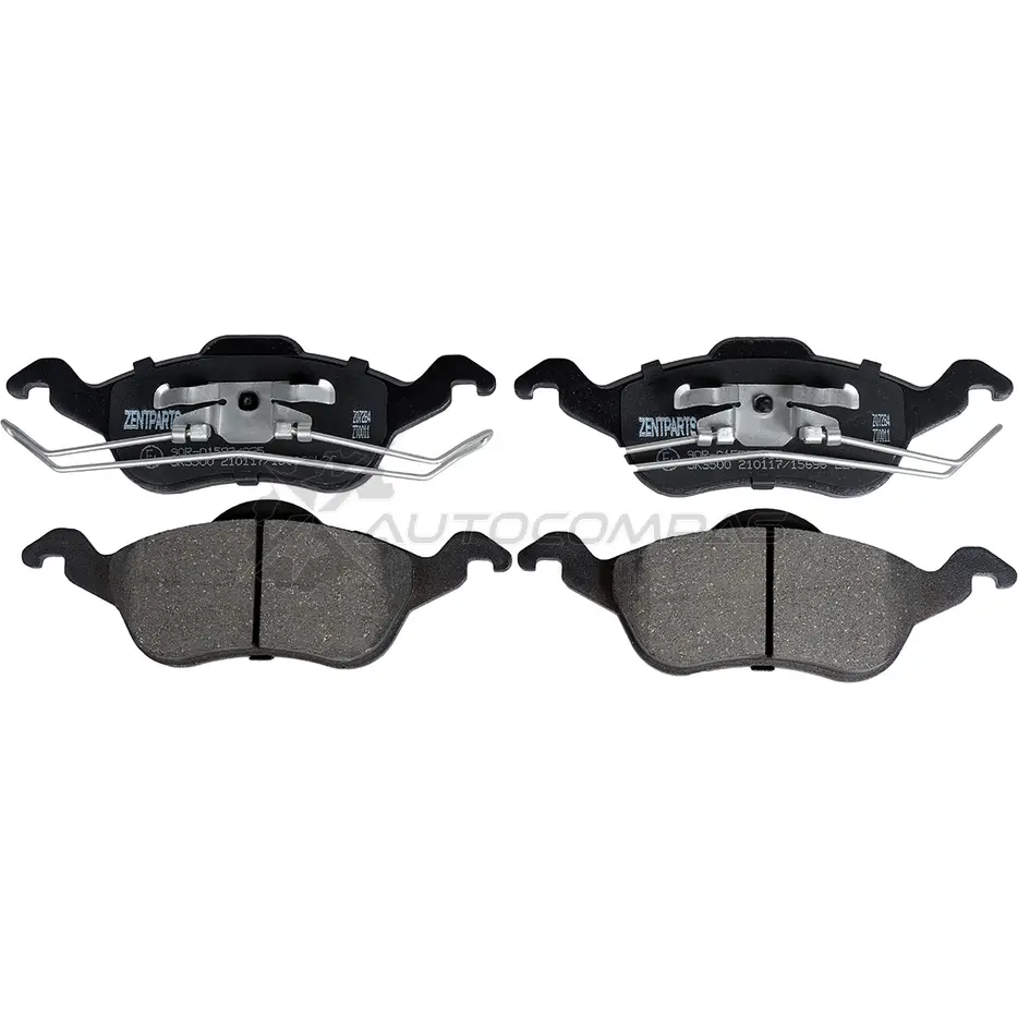 Тормозные колодки дисковые передние Ford Focus1.4 16 V1.8 16 V2.0 16 V1.8 TDi 98-04 ZENTPARTS 1441252254 3 EOEJCS Z07284 - Изображение 1