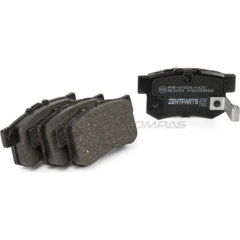 Тормозные колодки дисковые задние Honda Accord 1.8-2.32.0 TD 90-99, Rover 600 1.8-2.3 93 ZENTPARTS LZK AL4X 1441253106 Z07307 - Изображение 1