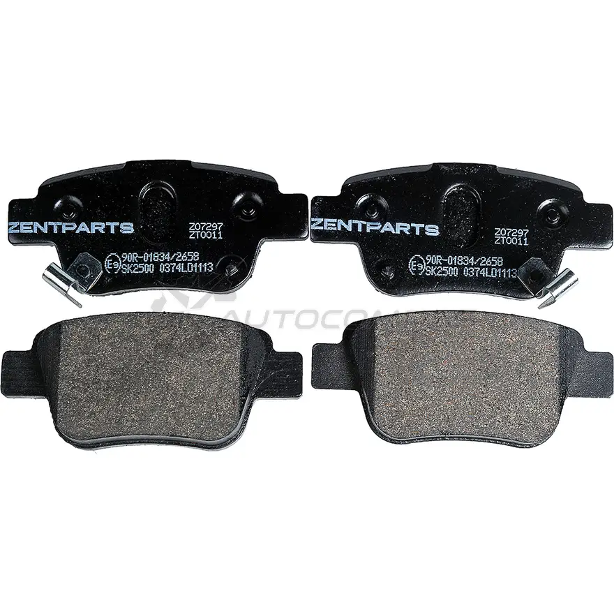 Тормозные колодки дисковые задние Toyota Avensis 1.6i-2.4 D-4 D 03 ZENTPARTS O5RKB FF 1441254873 Z07297 - Изображение 1
