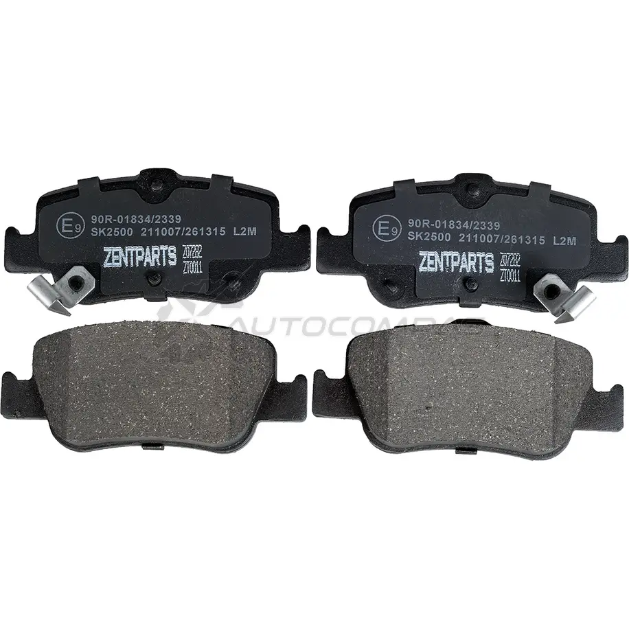 Тормозные колодки дисковые задние Toyota Auris all 07 ZENTPARTS Z07282 Y QD78G 1441254877 изображение 0