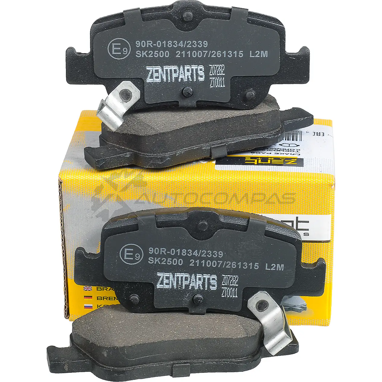 Тормозные колодки дисковые задние Toyota Auris all 07 ZENTPARTS Z07282 Y QD78G 1441254877 изображение 2