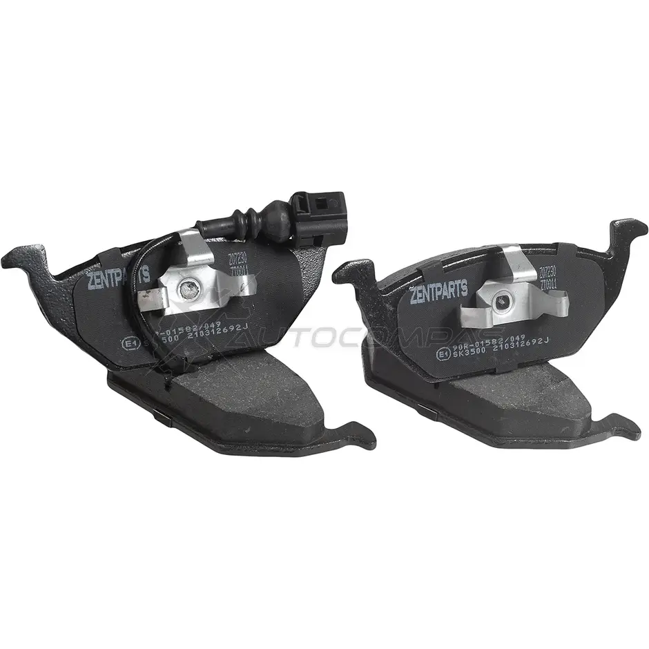 Тормозные колодки дисковые передние Audi A2 1.4i1.6 F Si1.4 TDi 00, Skoda Fabia 1.4i1.9 TDi 00 ZENTPARTS 1441255607 3G MGS Z07230 - Изображение 1