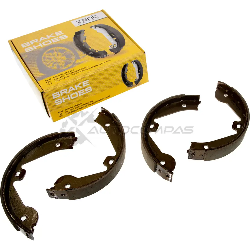 Колодки тормозные барабанные ручника Audi Q7, Mercedes W164 W251, Volkswagen Touareg 02 ZENTPARTS Z06864 1441255704 DT3 RH7 - Изображение 1