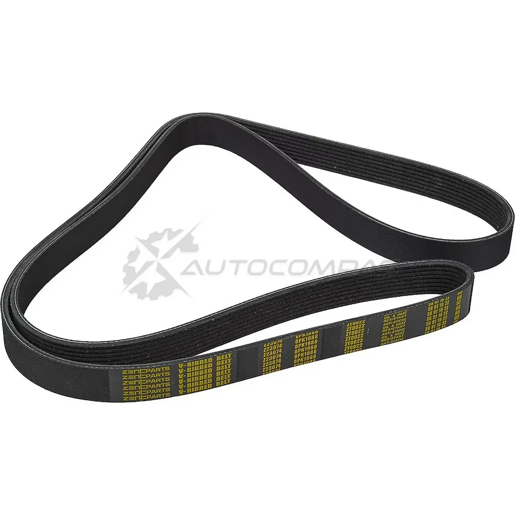 Ремень приводной поликлиновой 8PK1988 Mercedes Atego O M904 L A906 L A ZENTPARTS 1441256789 GN1 K6 Z23074 - Изображение 1