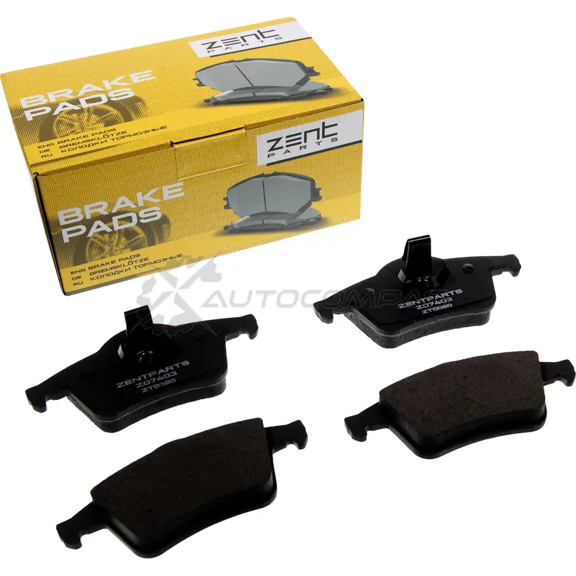 Тормозные колодки дисковые задние Volvo S80 98 S60 V70 00 C70 97-00 X C70 2.5 D5 02 ZENTPARTS Z07403 1441258508 MLJ0A B6 - Изображение 1