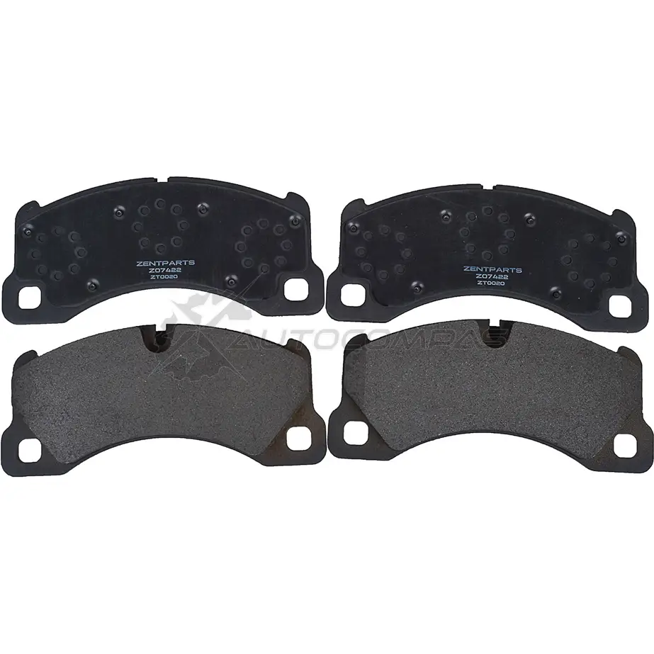 Тормозные колодки дисковые передние Volkswagen Touareg 3.2-3.6i3.0-5.0 TDi 05, Porsche Cayenne 4.5-4.8i 02 ZENTPARTS 3K9 6L 1441259405 Z07422 - Изображение 1