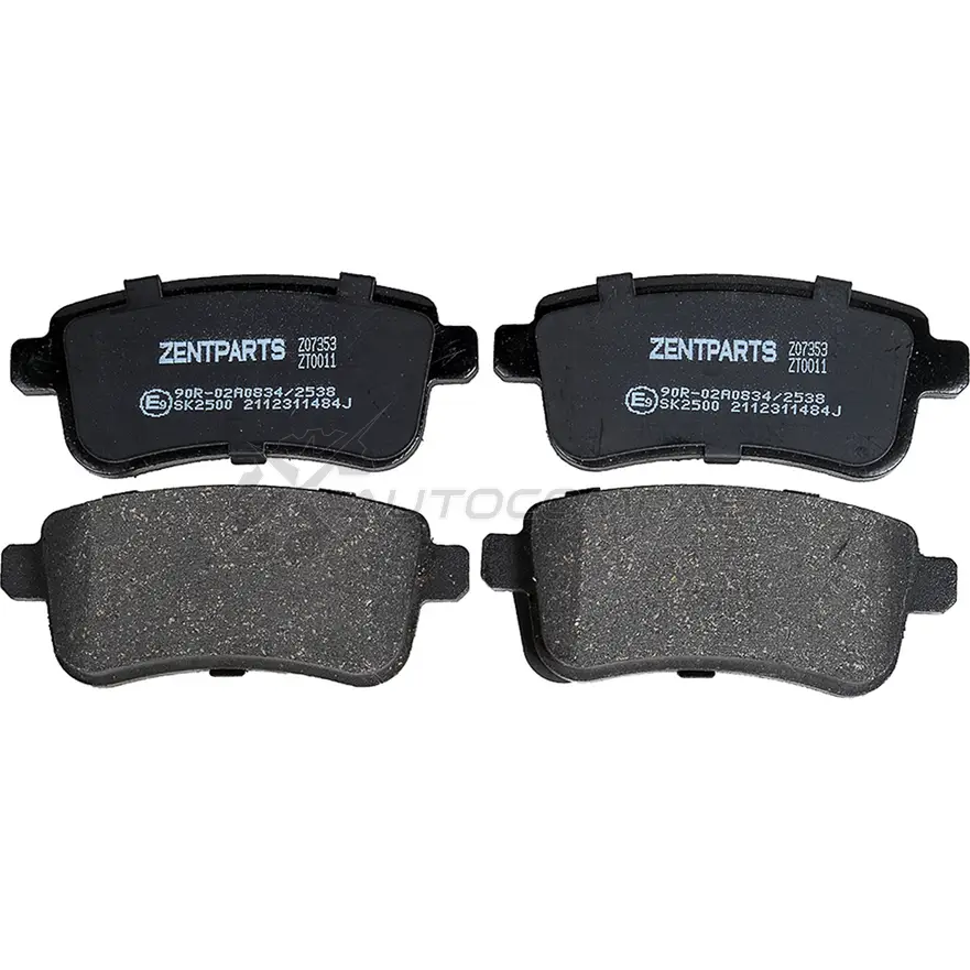 Тормозные колодки дисковые задние Renault Megane Sedan Coupe 08 ZENTPARTS Z07353 FEYHQ3 P 1441260049 изображение 0