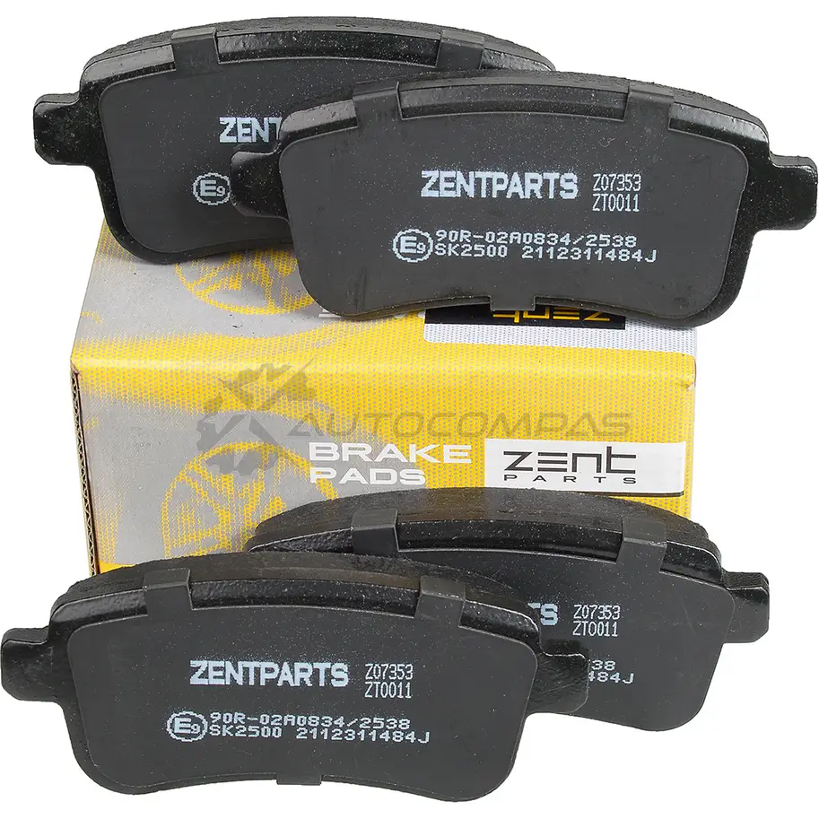 Тормозные колодки дисковые задние Renault Megane Sedan Coupe 08 ZENTPARTS Z07353 FEYHQ3 P 1441260049 изображение 3