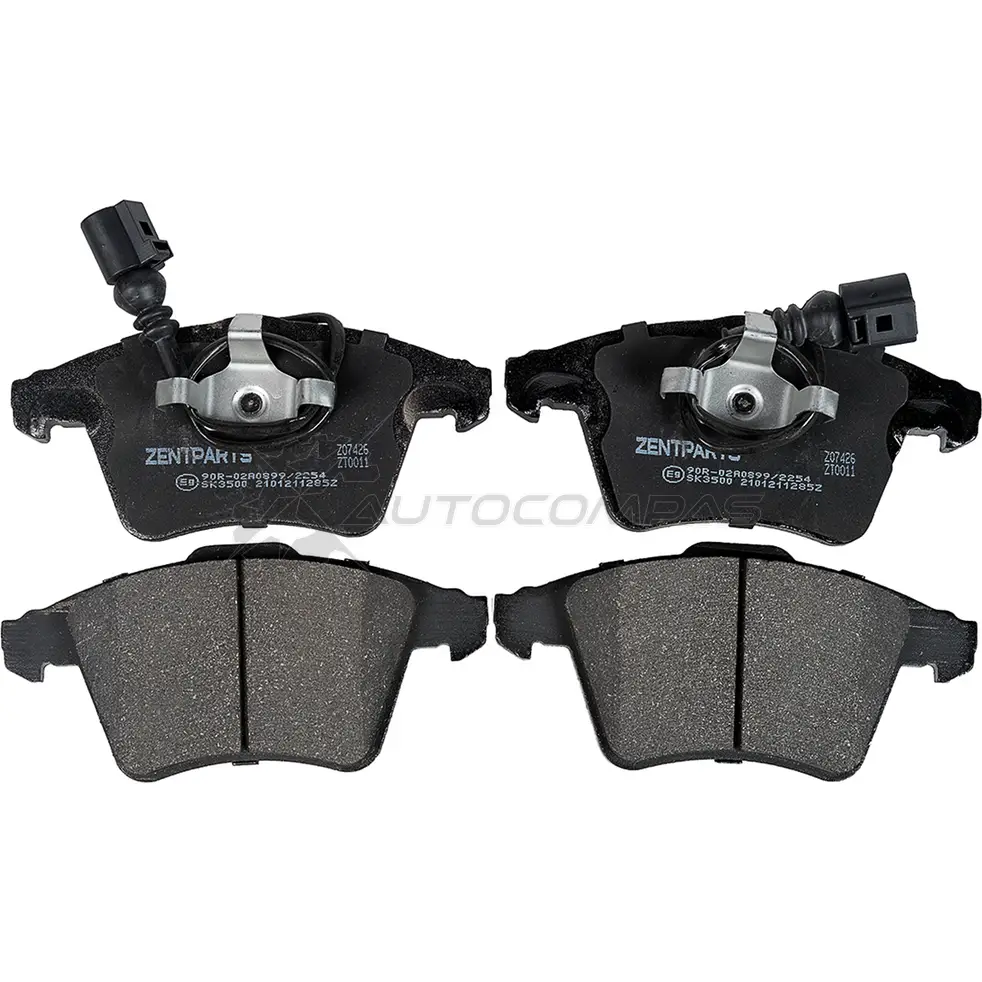 Тормозные колодки дисковые передние Volkswagen Touareg 3.0-6.0 V12 04 ZENTPARTS Z07426 1441262566 MDN 8I изображение 0