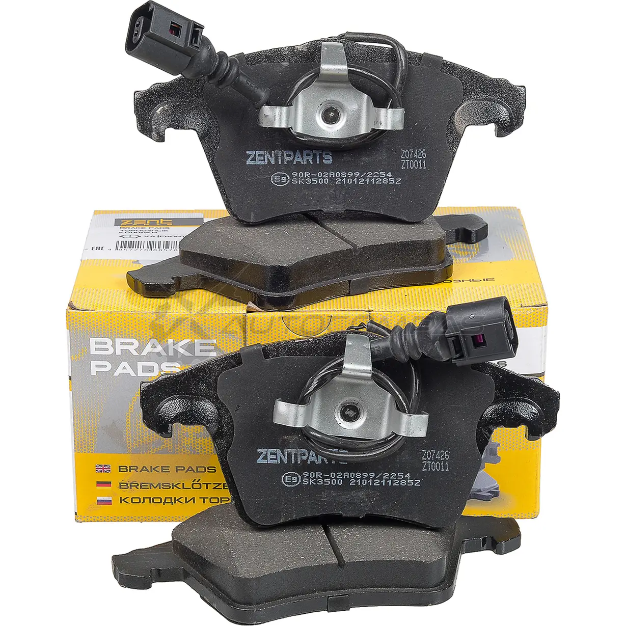 Тормозные колодки дисковые передние Volkswagen Touareg 3.0-6.0 V12 04 ZENTPARTS Z07426 1441262566 MDN 8I изображение 2
