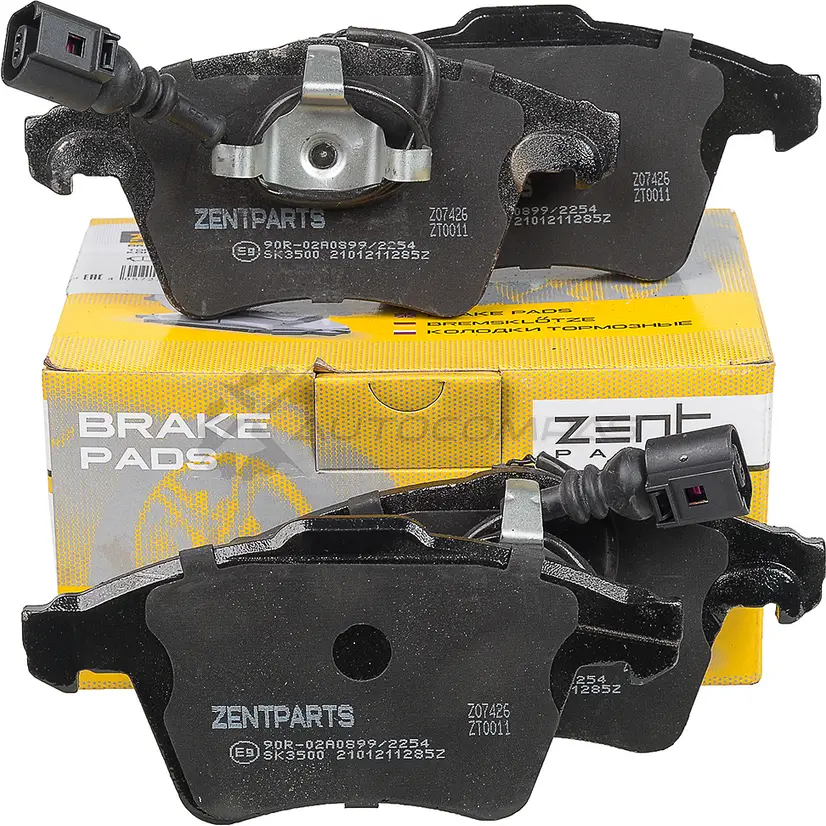 Тормозные колодки дисковые передние Volkswagen Touareg 3.0-6.0 V12 04 ZENTPARTS Z07426 1441262566 MDN 8I изображение 3