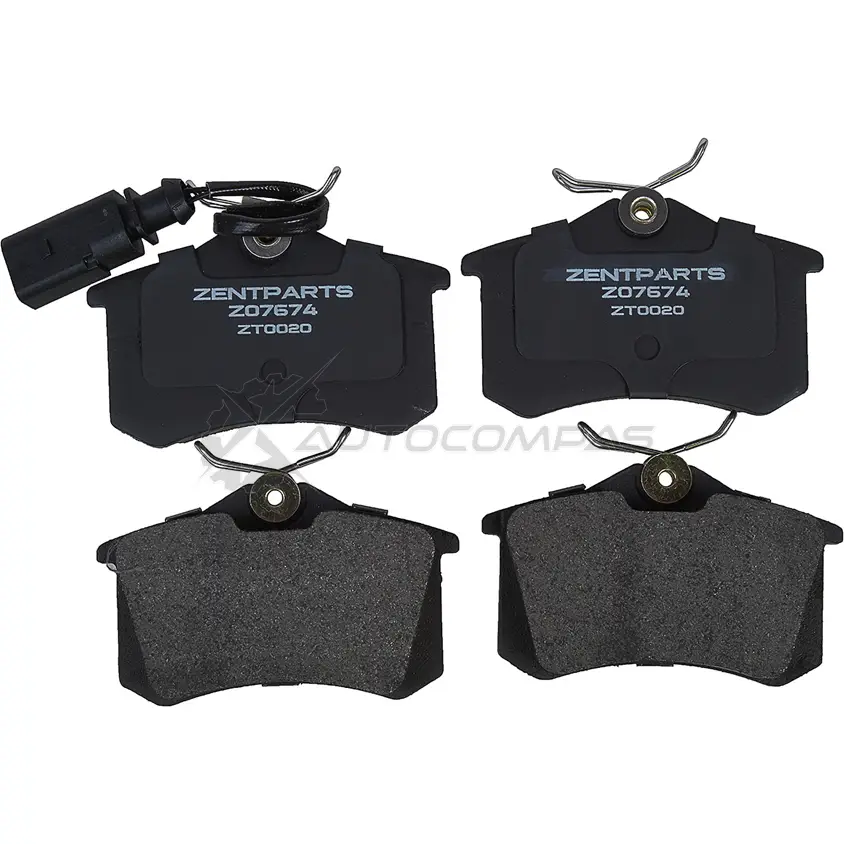 Тормозные колодки дисковые Audi A4 R S4 2.7i Quattro 00-01 ZENTPARTS 3 JY0SFK 1441262625 Z07674 - Изображение 1