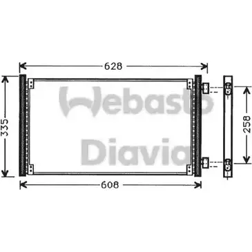 Радиатор кондиционера WEBASTO LTA AI48 82D0225268A 1277512193 83ZPIK0