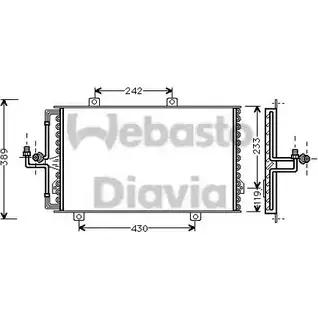 Радиатор кондиционера WEBASTO 82D0225154A JTGEAQ D50G 7 1278315285 изображение 0