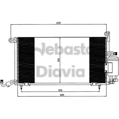 Радиатор кондиционера WEBASTO 1281907421 3A CWKKS Q5H3OI 82D0225071A изображение 0