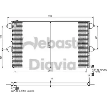 Радиатор кондиционера WEBASTO 1283075827 F7I3 I 82D0225100A UBOCA